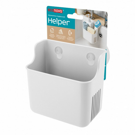 Держатель подвесной на присосе HELPER 127х90х124 белый 