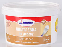 ДИОЛА Шпатл. п/дереву акрил. (супербел.) Д-005 (3 кг)/8
