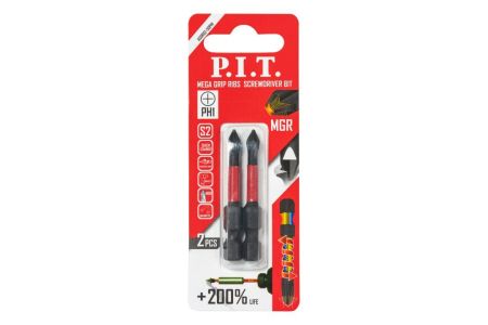 Бита PH2*50мм ударная (2шт) PIT ASDR02-50PH2