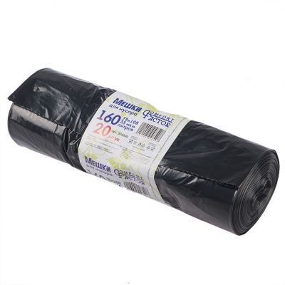 Мешок д/мусора ПВД рулон 160л CF 78*108/35мкм 20шт/рулон/5