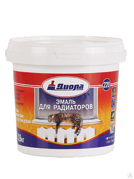 ДИОЛА Эмаль д/радиаторов Д-220 (0,6кг)/12