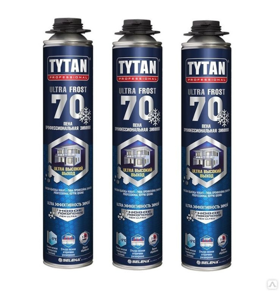 Пена монтажная профессиональная зимняя Tytan Professional Ultra 70 870мл