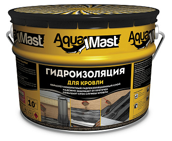 Мастика битумно-резиновая AquaMast для кровли(10кг) 