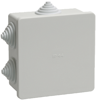 Коробка распаячная ОП 85х85х40мм  IP44 КМ 41235 (6каб.ввод)  ИЭК/60