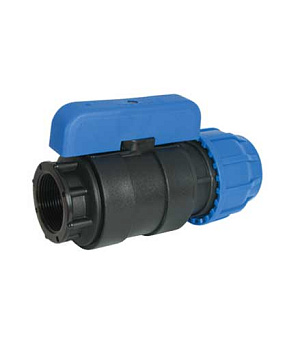 Кран шаровый d 25х3/4 ВР ПНД