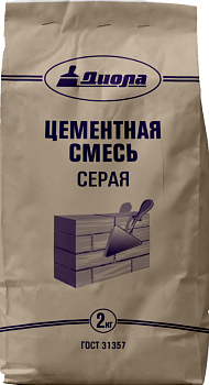 ДИОЛА Цементная смесь серая 2 кг/10