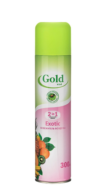 Освежитель воздуха (Gold wind Exotic) 300мл. (52-200)
