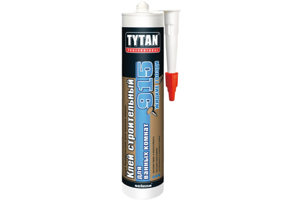 Клей строительный для ванных комнат №915 белый 440гр Tytan Professional