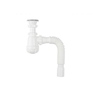 Сифон для умывальника 1 1/4"х40 с гт 40х40/50 AQUANT (С1015-S1015)