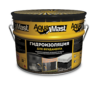 Мастика битумная AquaMast для фундамента (3 кг) 
