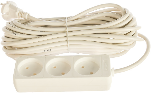 Удлинитель 3х3м б/з 10А IP20 2.2кВт Союз 481S-1303