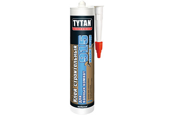 Клей строительный для ванных комнат №915 белый 440гр Tytan Professional