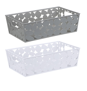 Корзинка для хранения пластик 26x15x7,5см 2 цвета VETTA