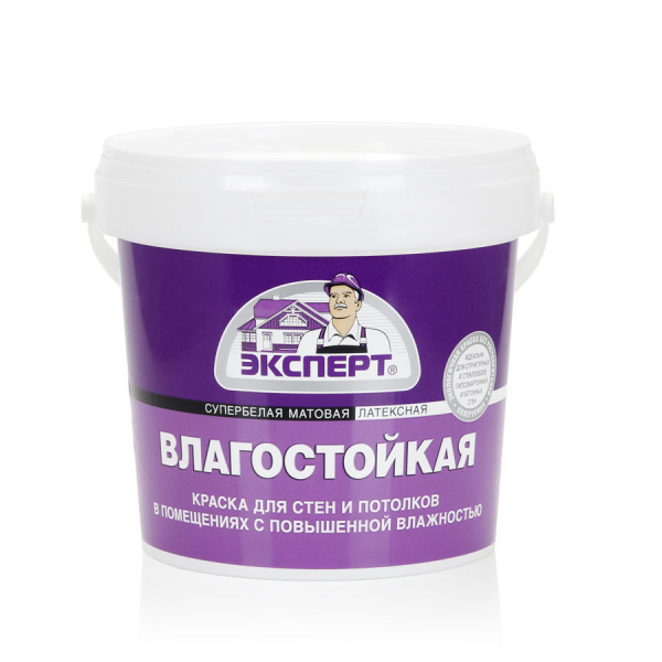 ЭКСПЕРТ краска влагостойкая супербелая (3кг)