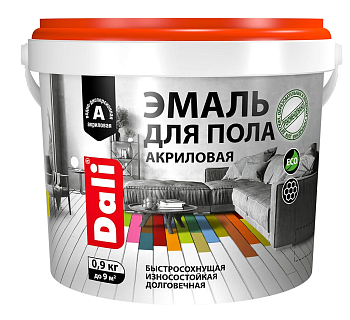Эмаль для пола акриловая п/мат  DALI дуб 2,2л