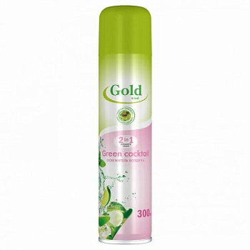 Освежитель воздуха (Gold wind Green cocktali) 300мл. (52-200)