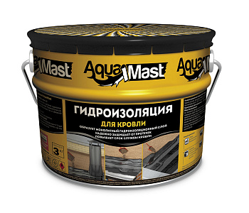 Мастика битумно-резиновая AquaMast для кровли (3 кг) 